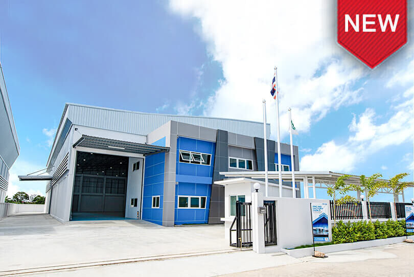 泰国工厂和仓库出租, 出租新工厂和仓库含配套办公室，其使用面积宽达 1,086 平米